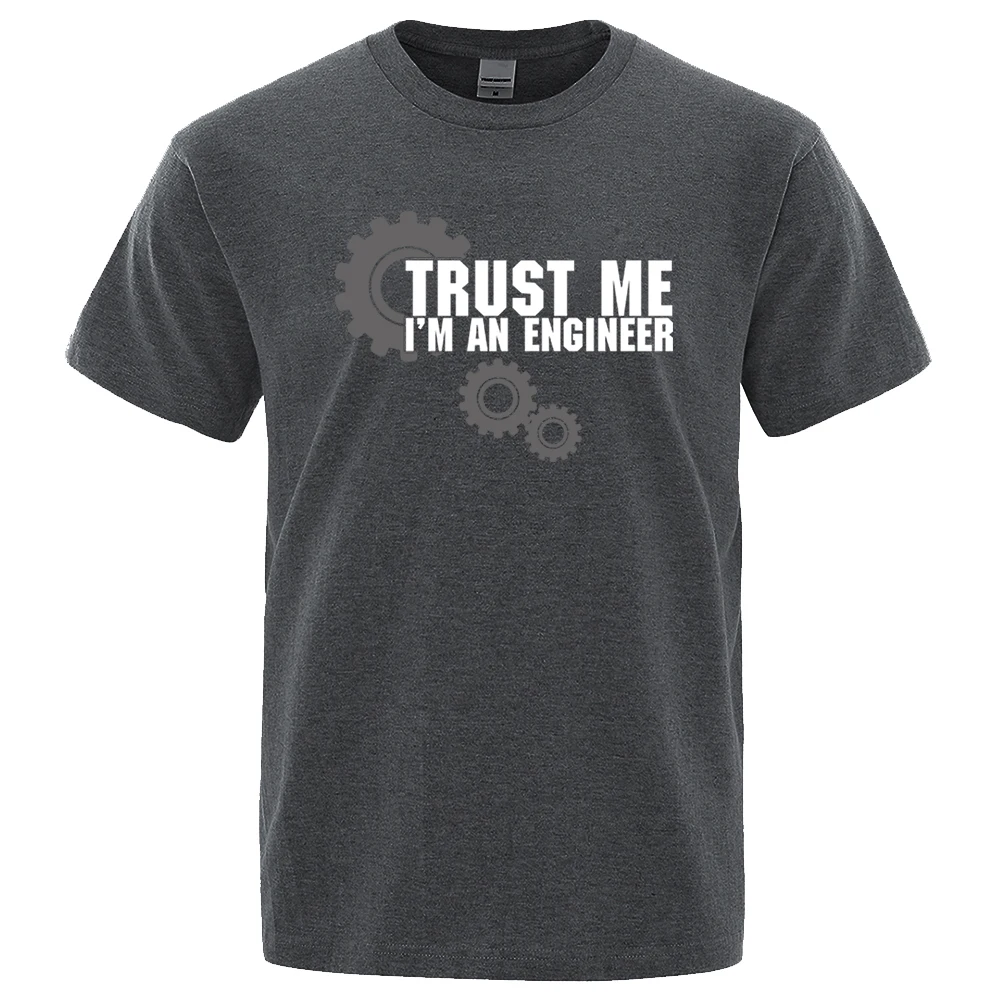 Vertrauen Sie mir Ich bin Ingenieur Druck Kleidung Männer Vintage Overs ize T-Shirt Sommer 100% Baumwolle lose T-Shirt Kleidung Mann neue Rundhals-T-Shirts
