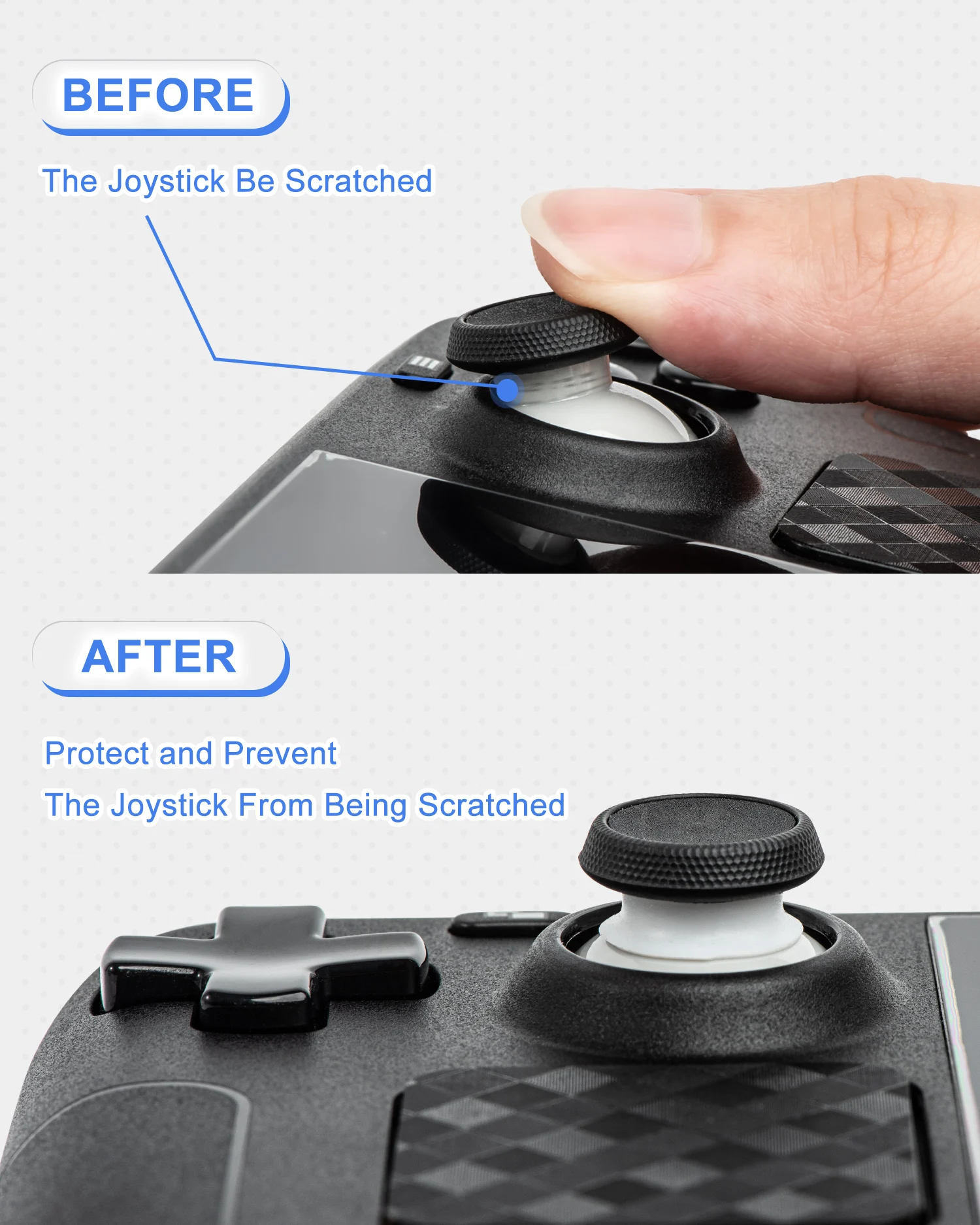 For PlayStation Portal For ROG ALLY Silicone Protective Rocker Ring for Steam Deck Joystick for PSVR2 Remote Stick accessories