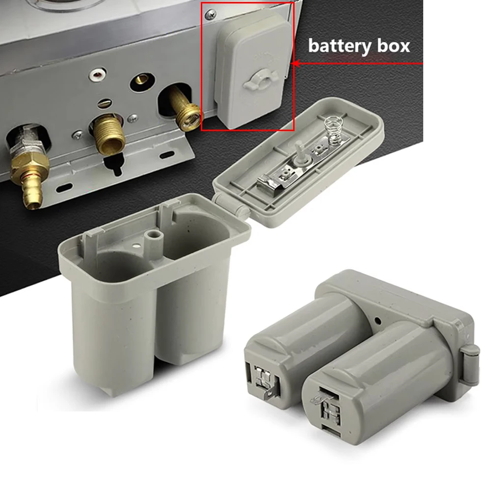 2 PCS Double Compartments Universal Battery Box for Gas Water Heater Accessories Parts Plastic Double Battery Case Shell