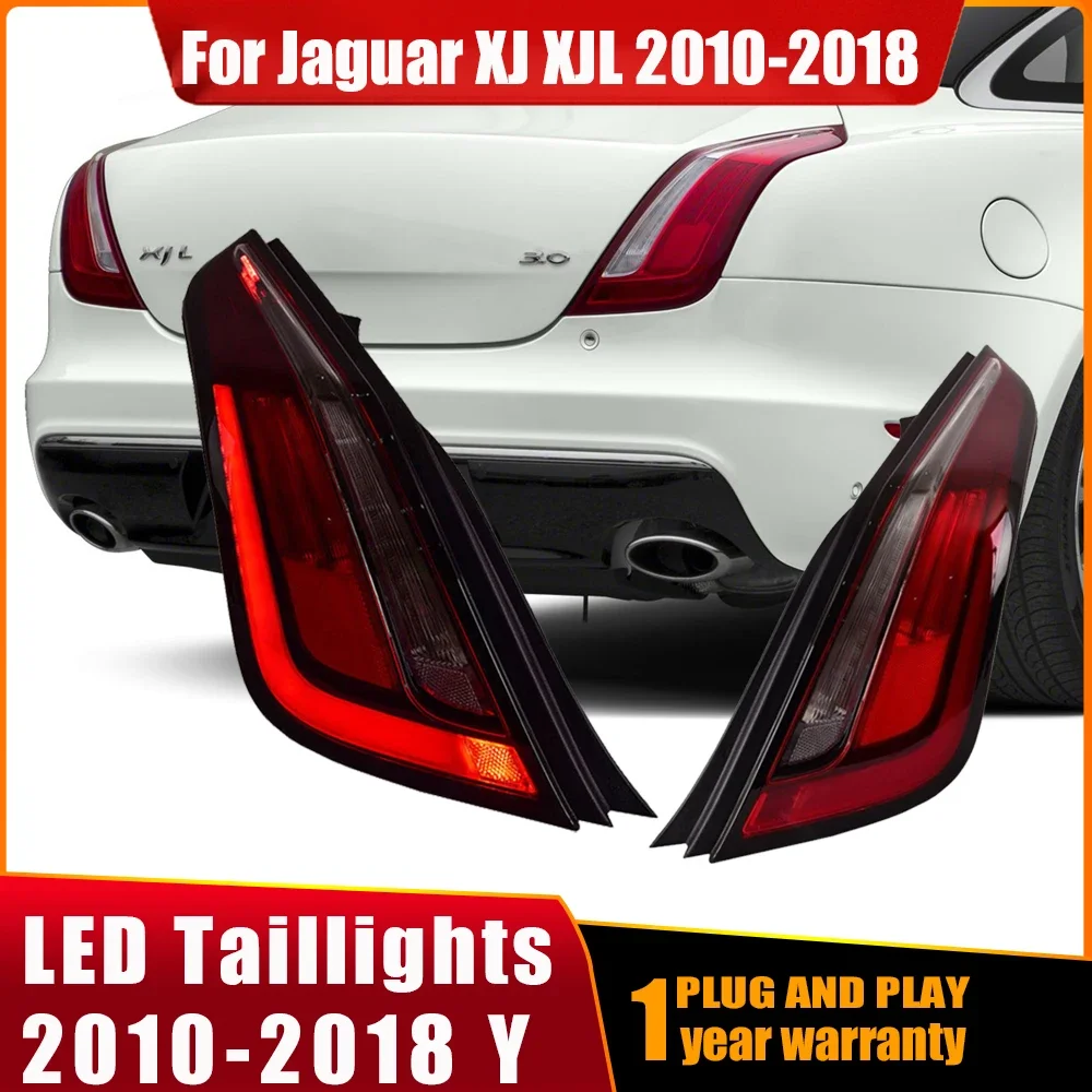 Pair Car Lights for Jaguar XJ XJL 2010-2018 LED Auto Taillamps Assembly Upgrade High Configure Style Design Exterior Accessories