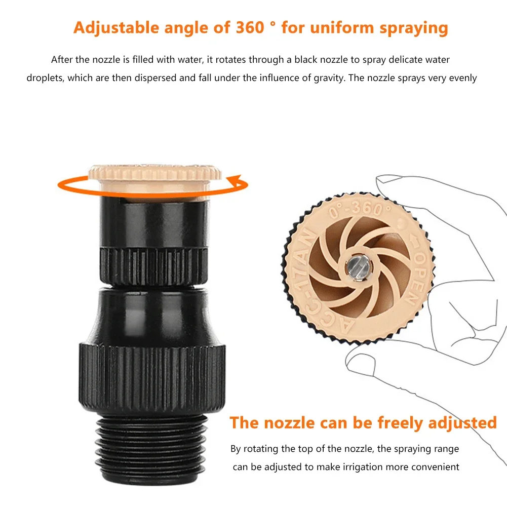 5Pcs 10Haushalt Sprinkler Automatische Bewässerung Ausrüstung Bewässerung Sprinkler 360 Grad Rotation Korrosion Beständig Für Garten – Detail 15