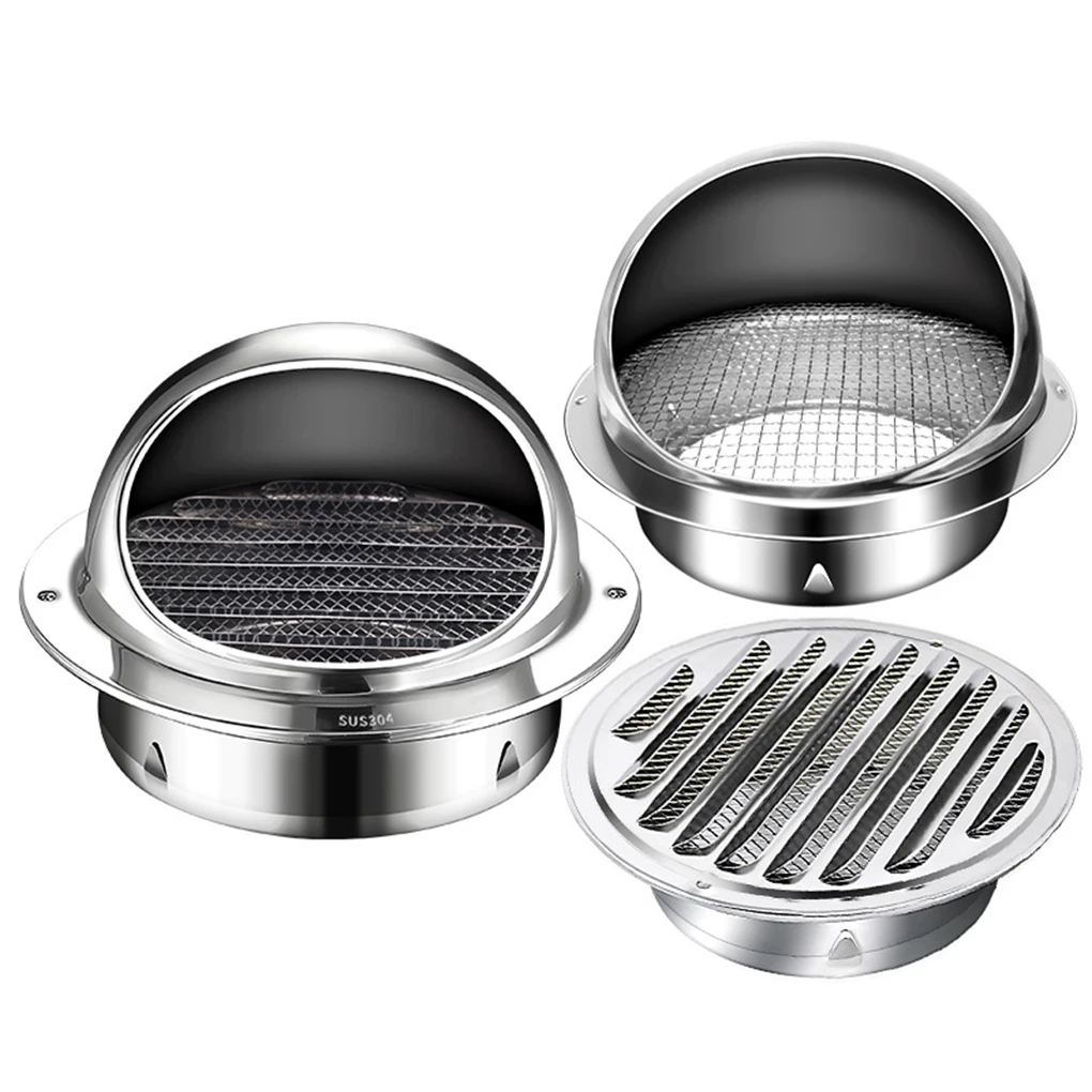 

Round Bull Nosed External Extractor Vent Outlet For Ducting Ventilation Durable And Robust 150mm