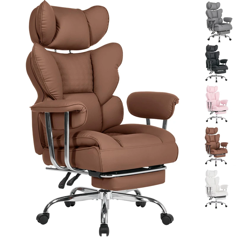 2026 Factory Executive Office Chair Ergonomic High Back Comfortable Soft High Quality Manager Conference Rolling Chair with Foot