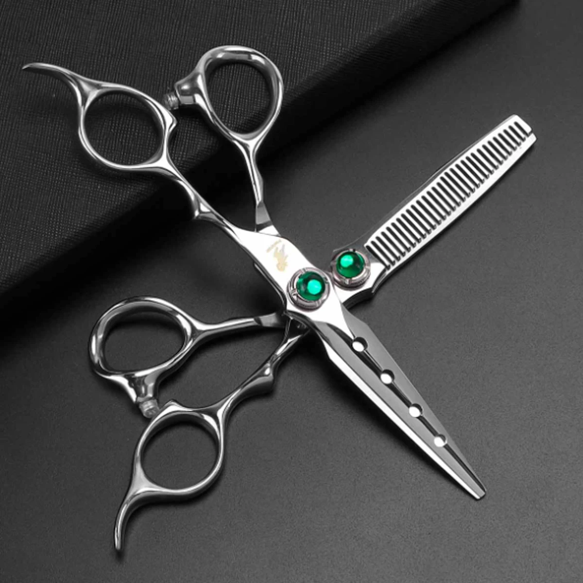 

Salon Hair Scissors 6 Inch Stainless Steel Silver Hairdressing Thinning Shears Professional Barber Haircut Styling Tool Supplies