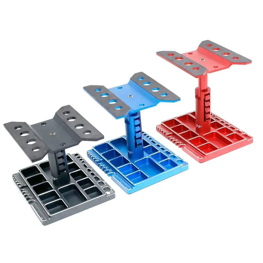 Metal Repair Station Work Stand Assembly Platform for 1/10 1/8 1/12 RC Car TRX-4 Axial SCX10 II  Crawler Tamiya HSP