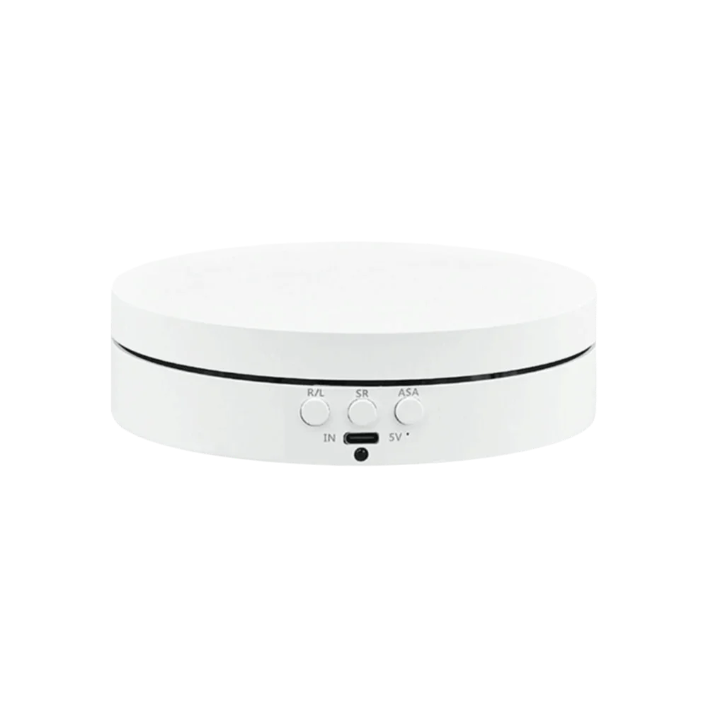 3 Speeds Jewelry Rotating Turntable Motorized Mirror Surface 360 Degree Turntable Mini Jewelry Holder