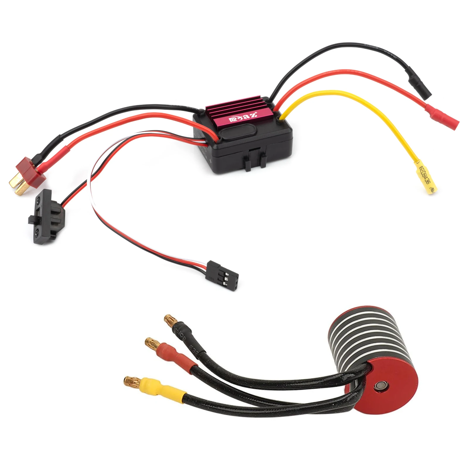 RCZIPROY Impermeabile 2430 Motore Brushless Non Indotto ESC 35A ESC Kit per 1/14 1/16 RC Auto Buggy Drift Truck RC Parti di Aggiornamento