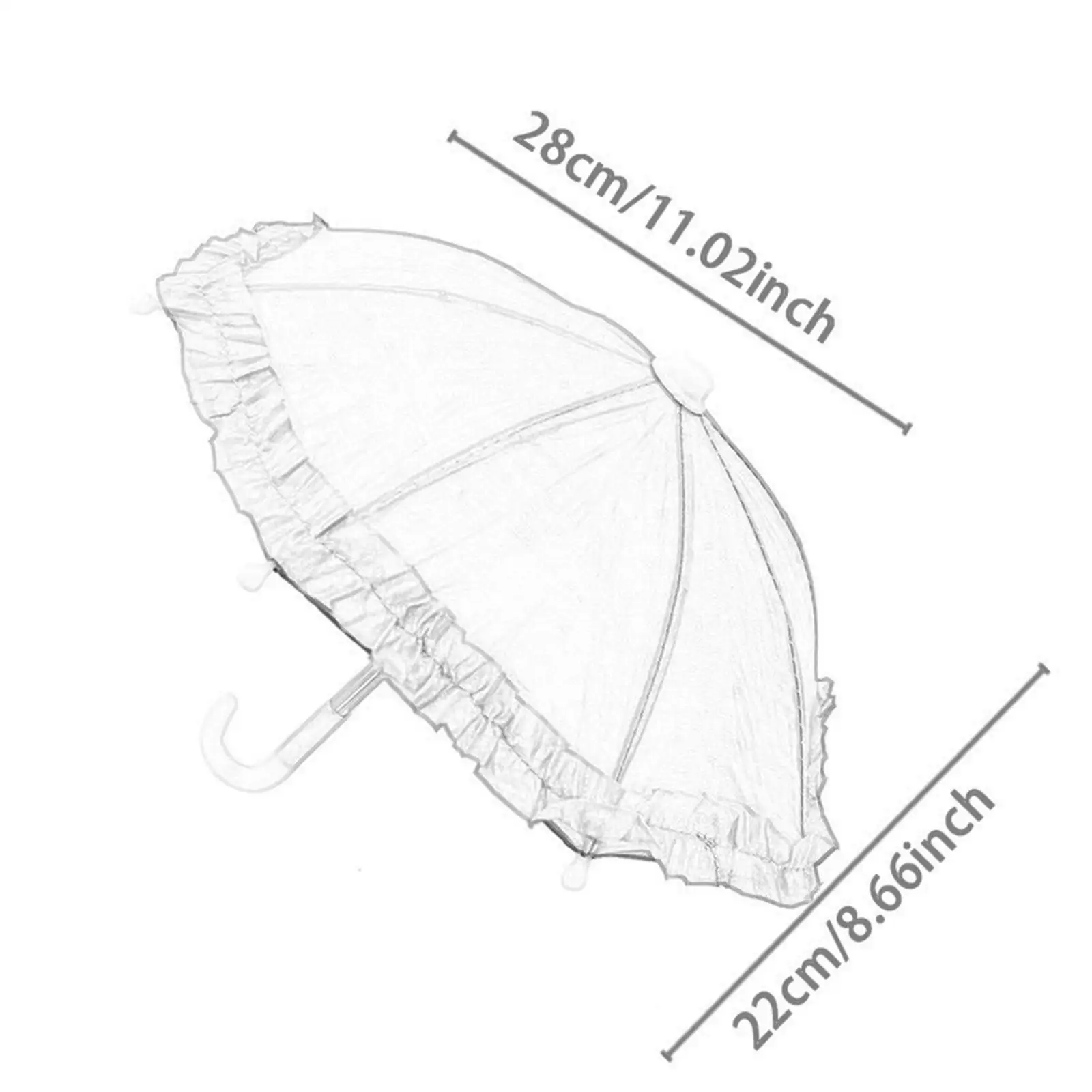 Mini guarda-chuva decoração de jardim pendurado ornamento adereços decorativos crianças brinquedo