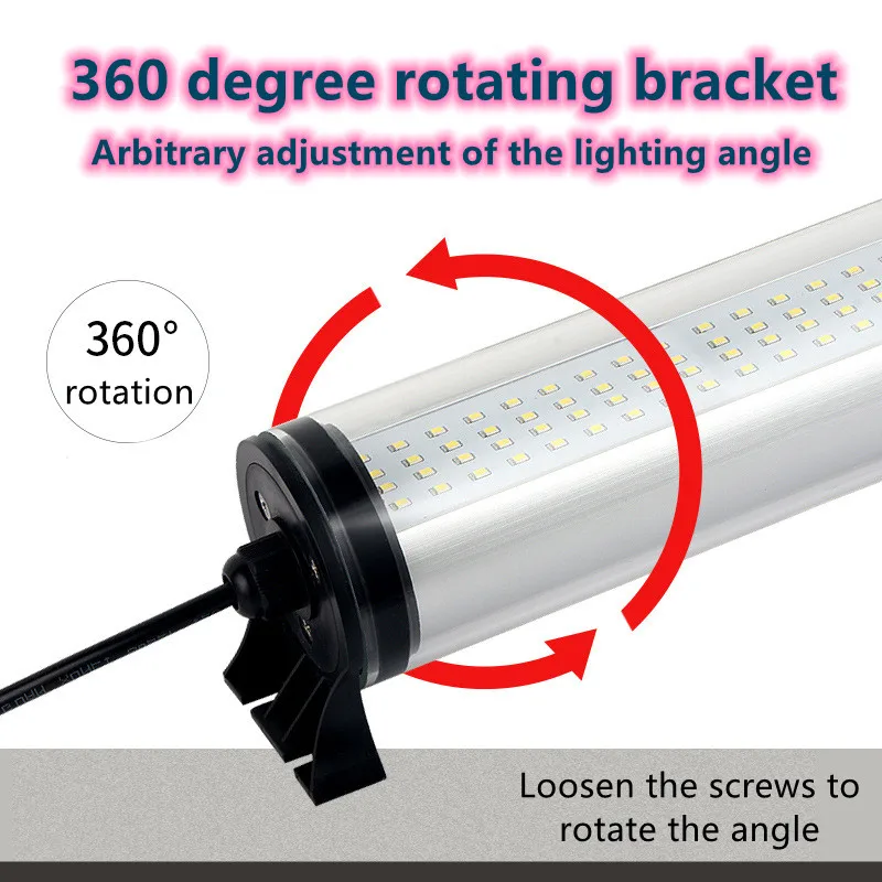 Lampe de travail pour machine-outil de tour CNC cylindrique à LED, étanche, étanche à l'huile, étanche à la lumière Leic-Proof, 220V, 24V