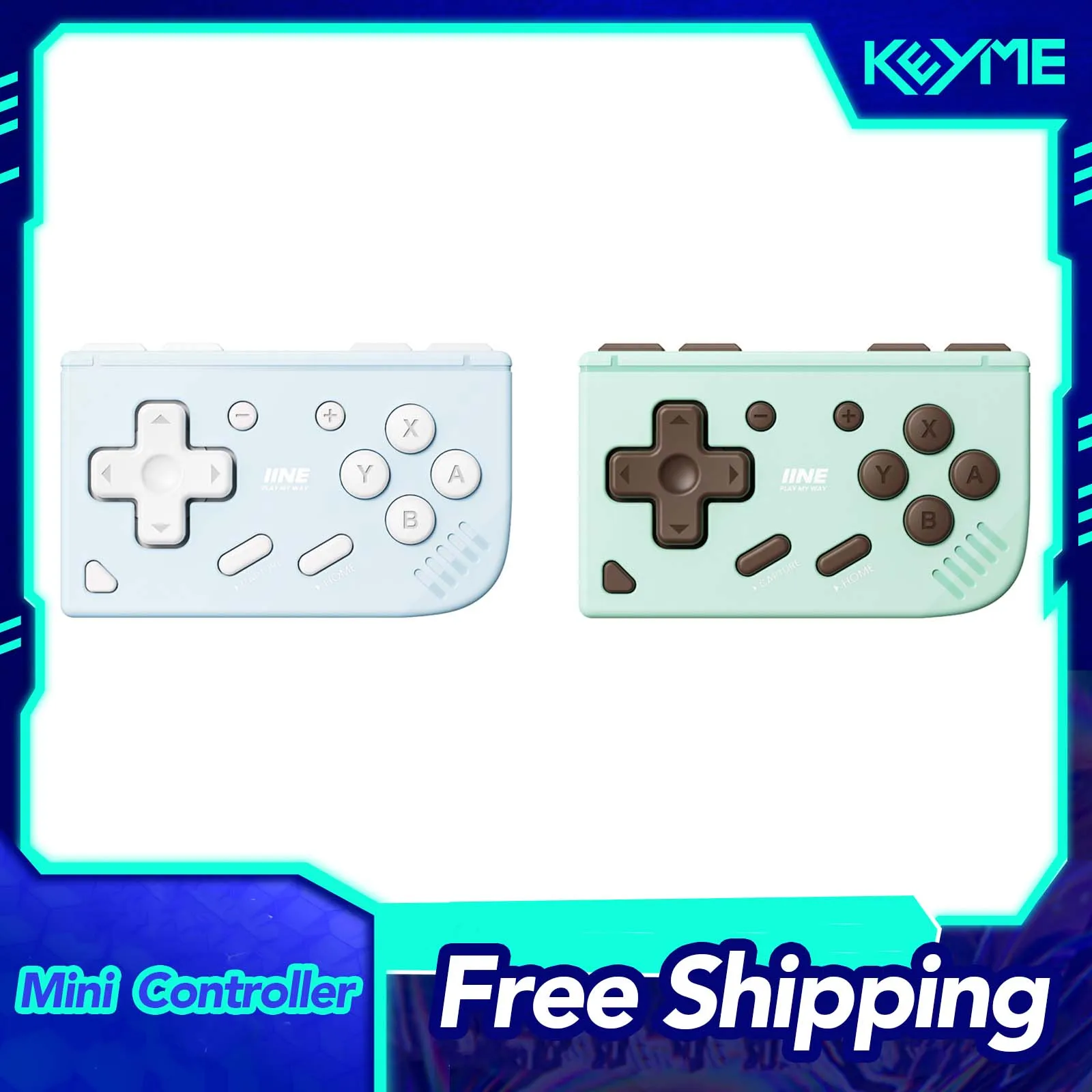 IINE Mini Retro Ananke Gen 2 Portable Controller for Android / iOS / PC Steam / Simulation Game, Multi-platform Portable Handle