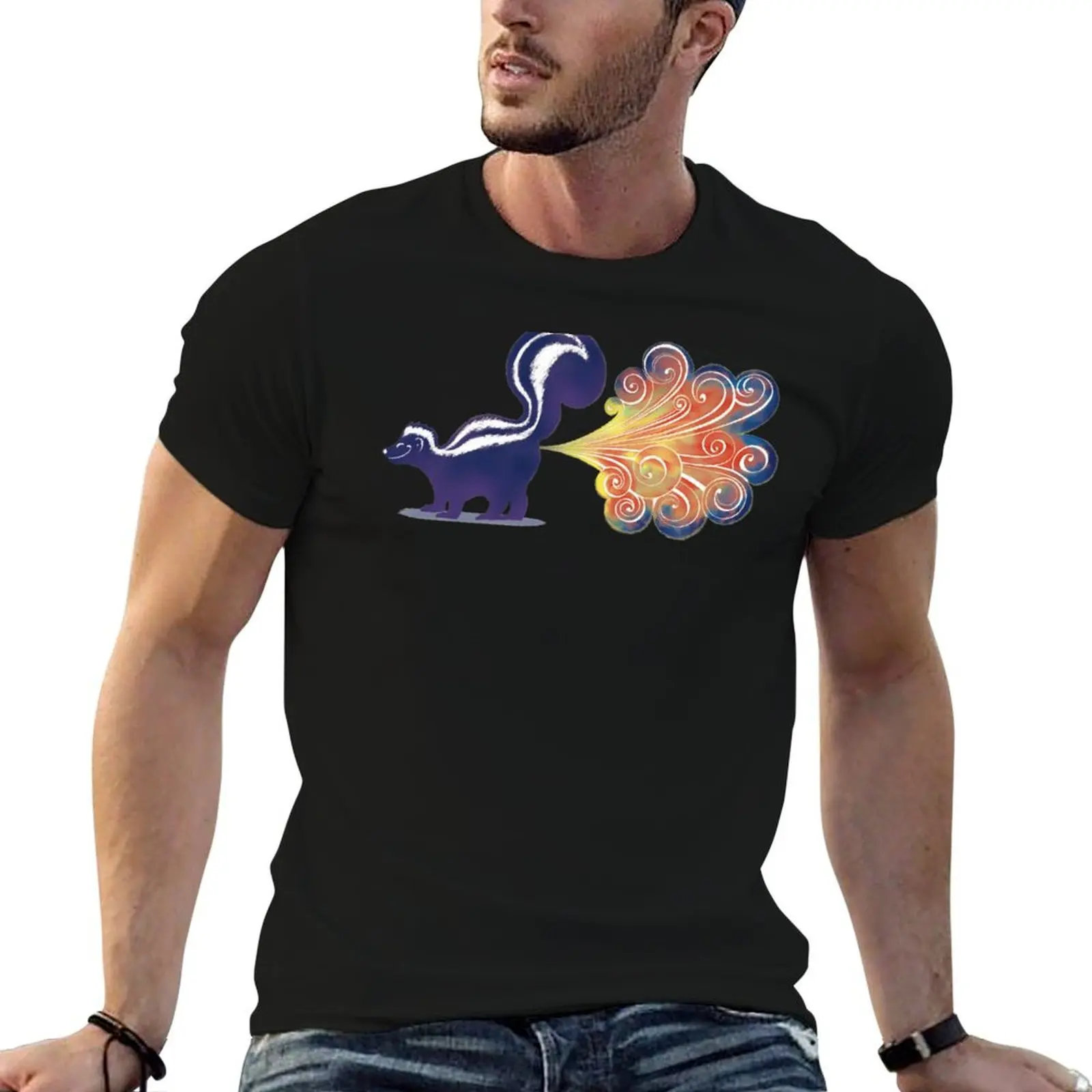 skunked T-Shirt Soft Cotton Print T-Shirt