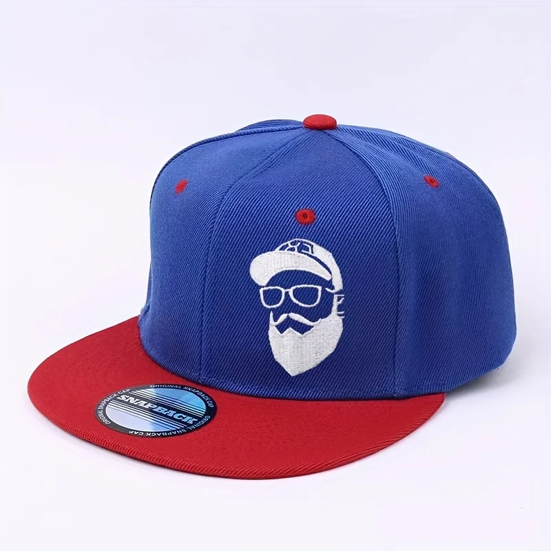 Bedrucktes Logo, bärtiges Opa-Muster, verstellbarer Schnallenverschluss, Outdoor-Sportkappe, Baseballkappe im Hip-Hop-Stil – Detail 2