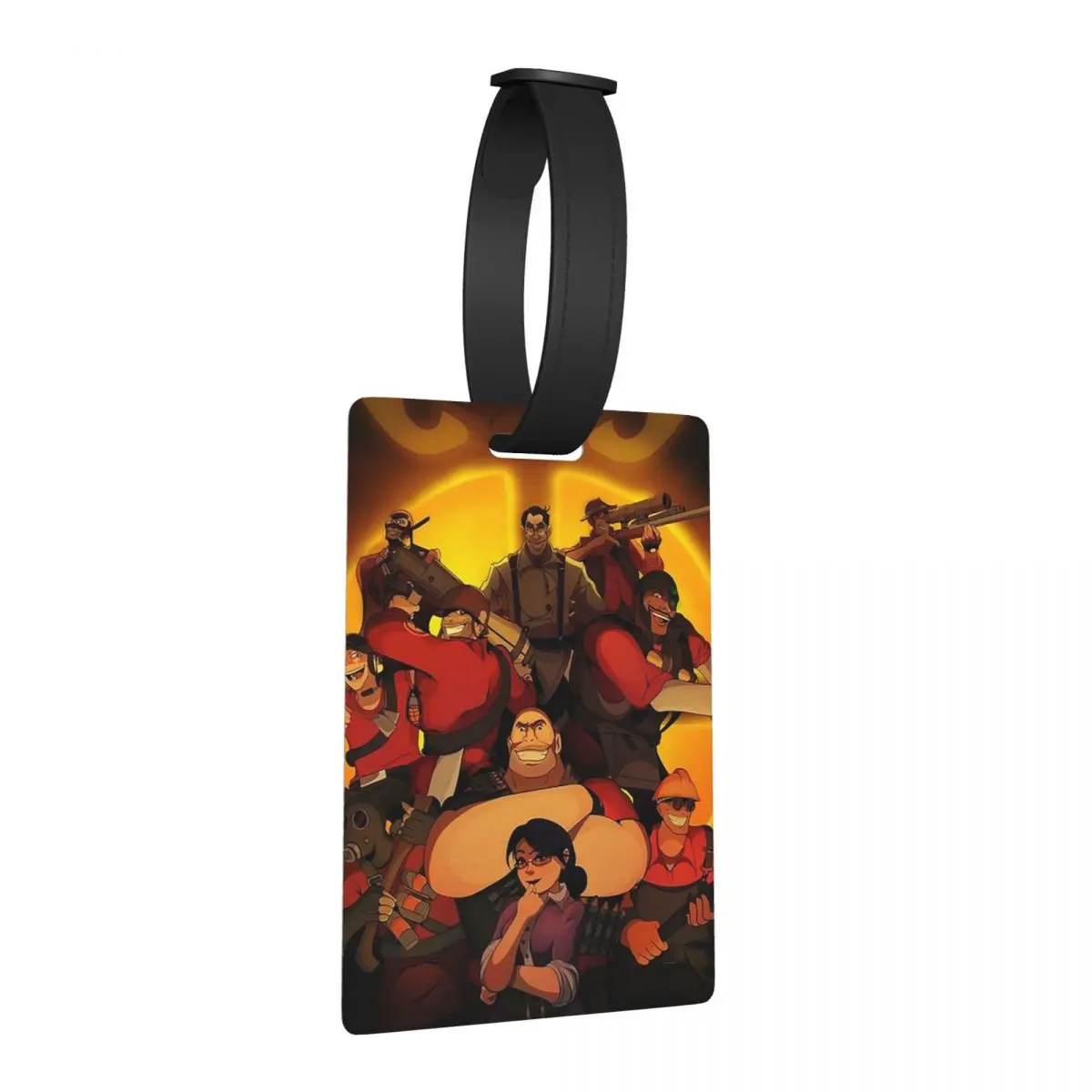 

Team Fortress Gaming Art T Багажные бирки Аксессуары для чемоданов Дорожная мода Багажная бирка Держатель этикетки ID Имя Адрес