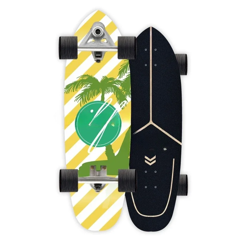 

Land Surfing, Skateboarding CX7 Bridge Professional Street Brush Four Wheels Simulated Surfing Ski Practice Board