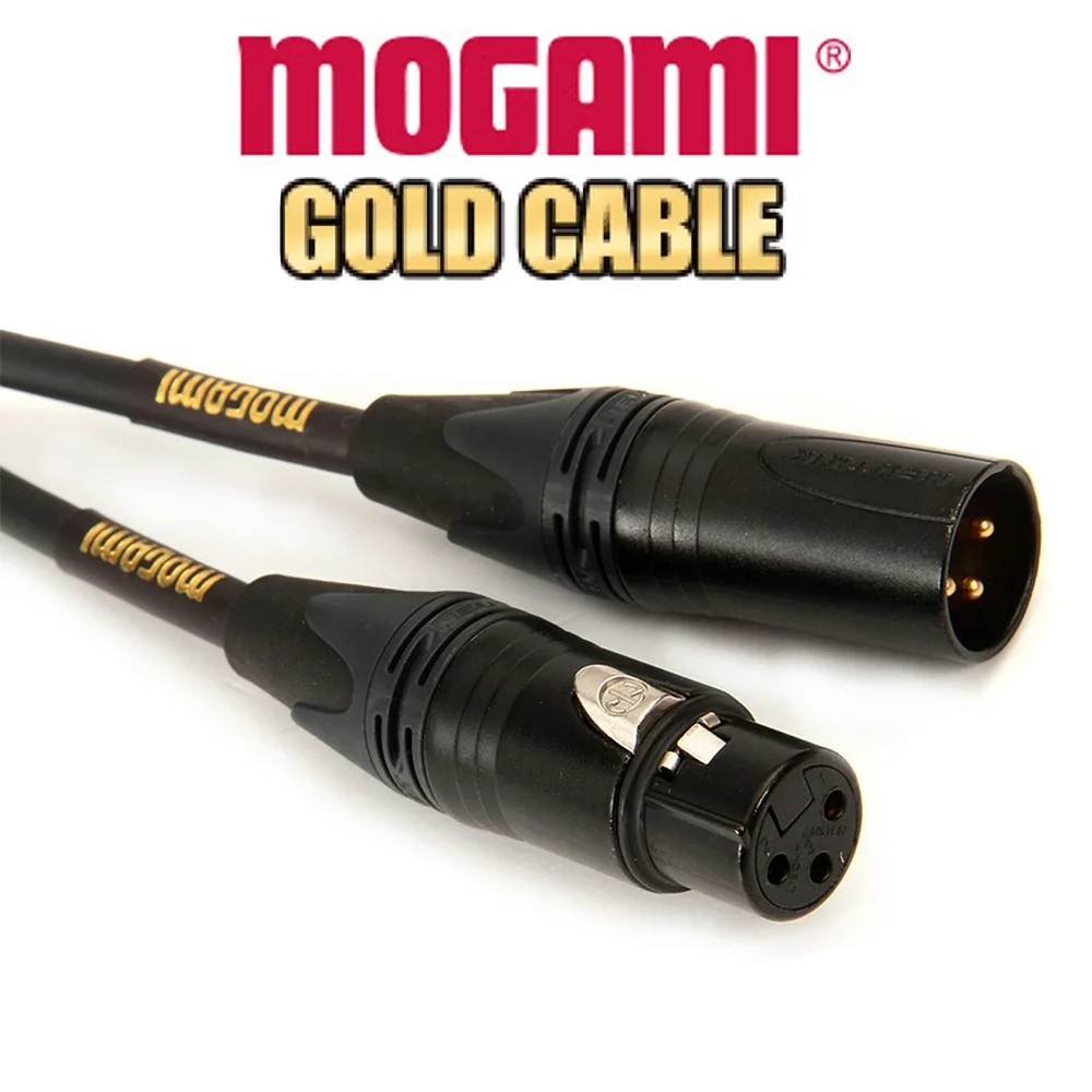 

Оригинальный микрофонный кабель Mogami Gold STUDIO XLR, XLR-мама к XLR-папа, золотые контакты, звуковая карта, динамик, микшерный кабель