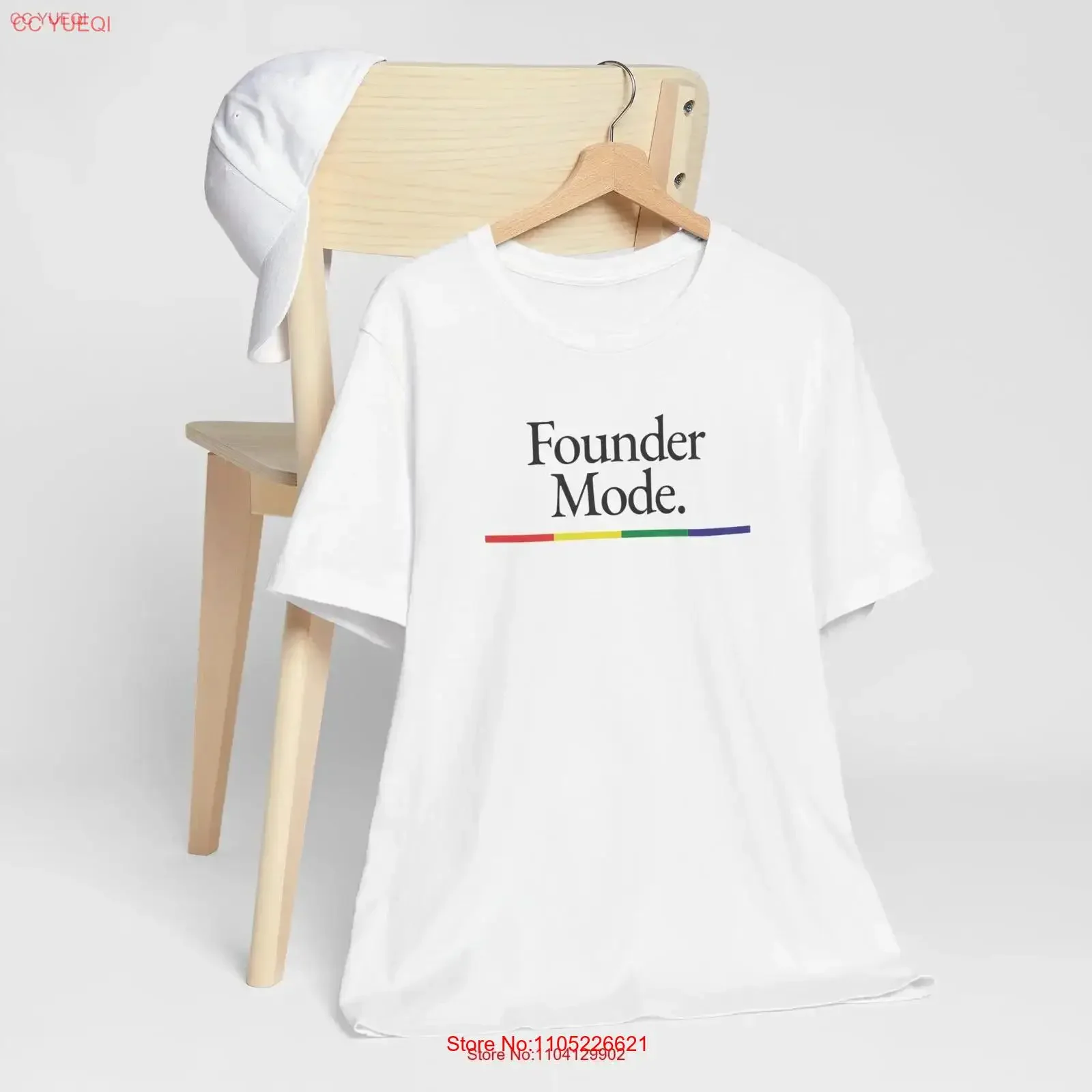 Founder Mode T Shirt White Pink vintage Washed graphic Breathable Stylish homme Soft designer clothes Unisex Stretched Casual