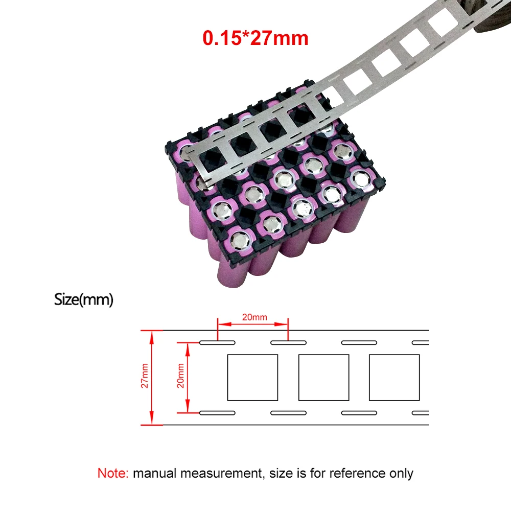 1 Meter Pure Nickel Strip 2P 0.15mm 18650 Li-ion Battery Nickel Belt Sheet High Purity 99.96% Spot Welder Welding Connector Tape