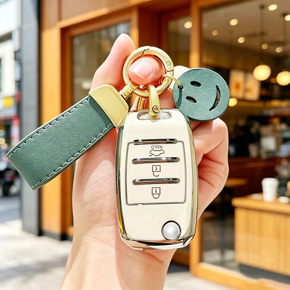 TPU Car Key Case Cover for KIA KN RIO 3 K2 K3 K4 K5 Sportege Picanto Optima Soul Ceed Sorento Forte Stinger Cerato Shell Fob