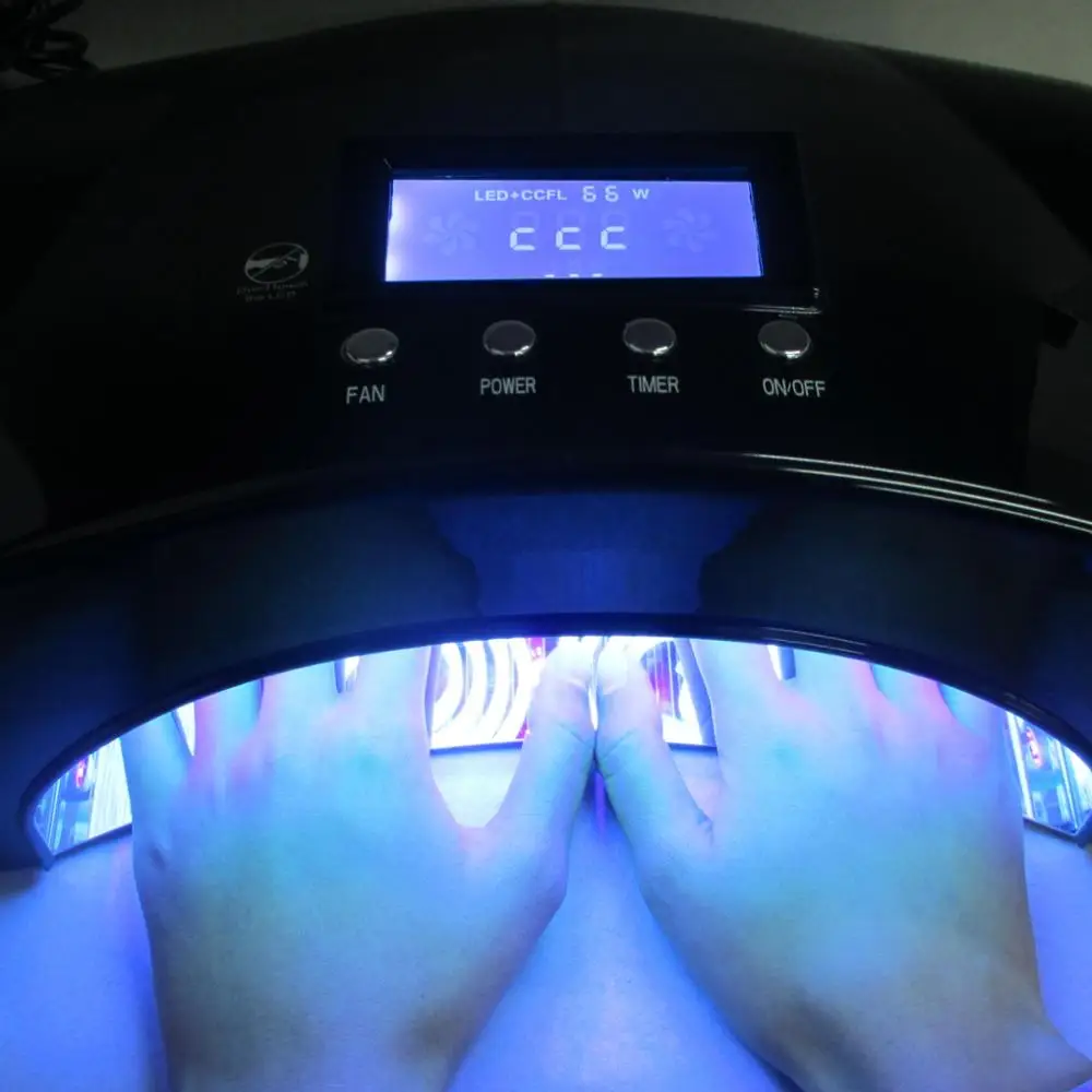 High Power 66W CCFL LED UV Nail Lamp Curing 2 Hands LED UV Nail Gel Nail Dryer with Fan Lamp for Manicure