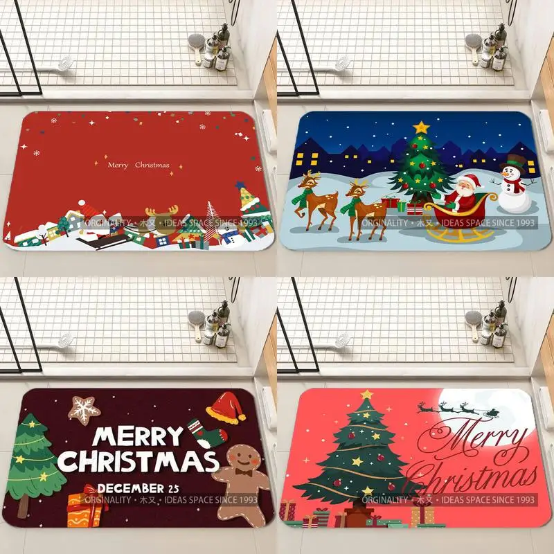 

Christmas-Themed Digital Mat Living Room Decoration Home Sofa Non-Slip Carpet Study Bedroom Tatami Children'S Soft Floor Mat