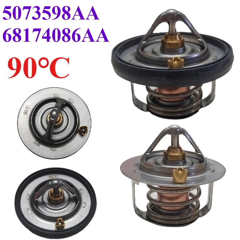 

90℃ 5073598AA 68174086AA 52079476AD For CHRYSLER Aspen Jeep Liberty DODGE Nitro Ram 1500 Dakota Engine Coolant Thermostat
