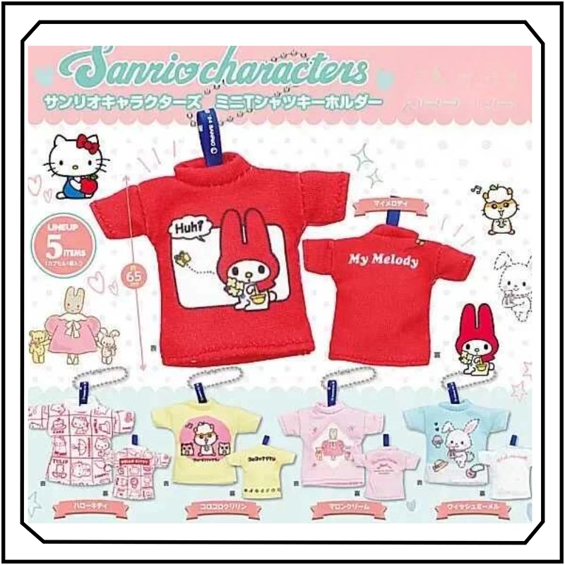 

Hello Kitty Gashapon Cute Miniature Clothes Pendant Action Figure Model Toys Collection