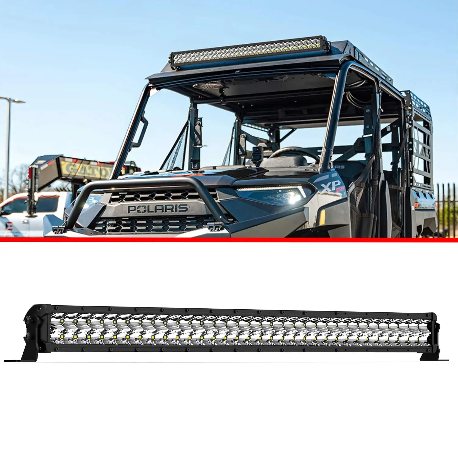 

YBYZ 32" 198W LED work Light Bar White/Amber Hi/Lo Beam Design Light Driving Fog Light long range off road headlight for ATV UTV