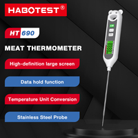 HABOTEST HT690/691 Digital Instant Read Meat Thermometer for Cooking BBQ Deep Fry Grill Digital Food Thermometer with Backlight