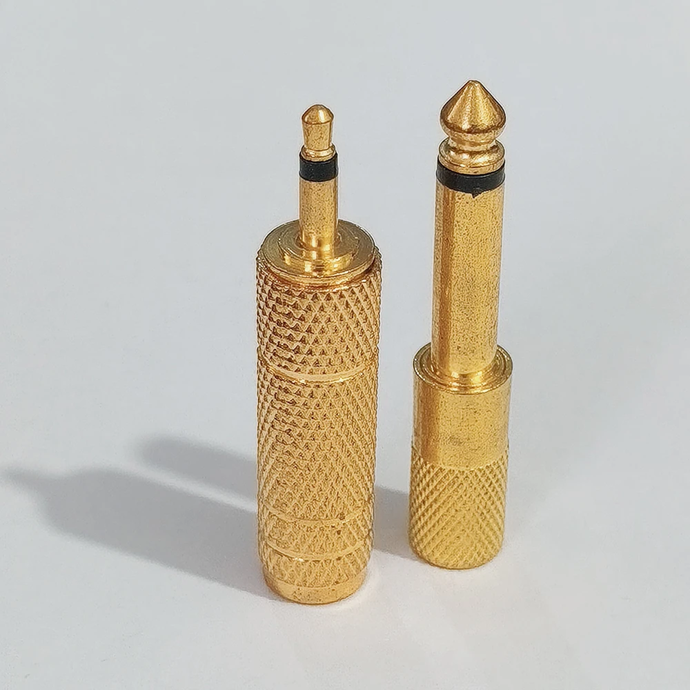 1/5Pcs Gold Plated Mono Audio Jack Adapter Factory Direct 3.5mm Male/Female  to 6.5mm Male /Female  Microphone Plug Connector