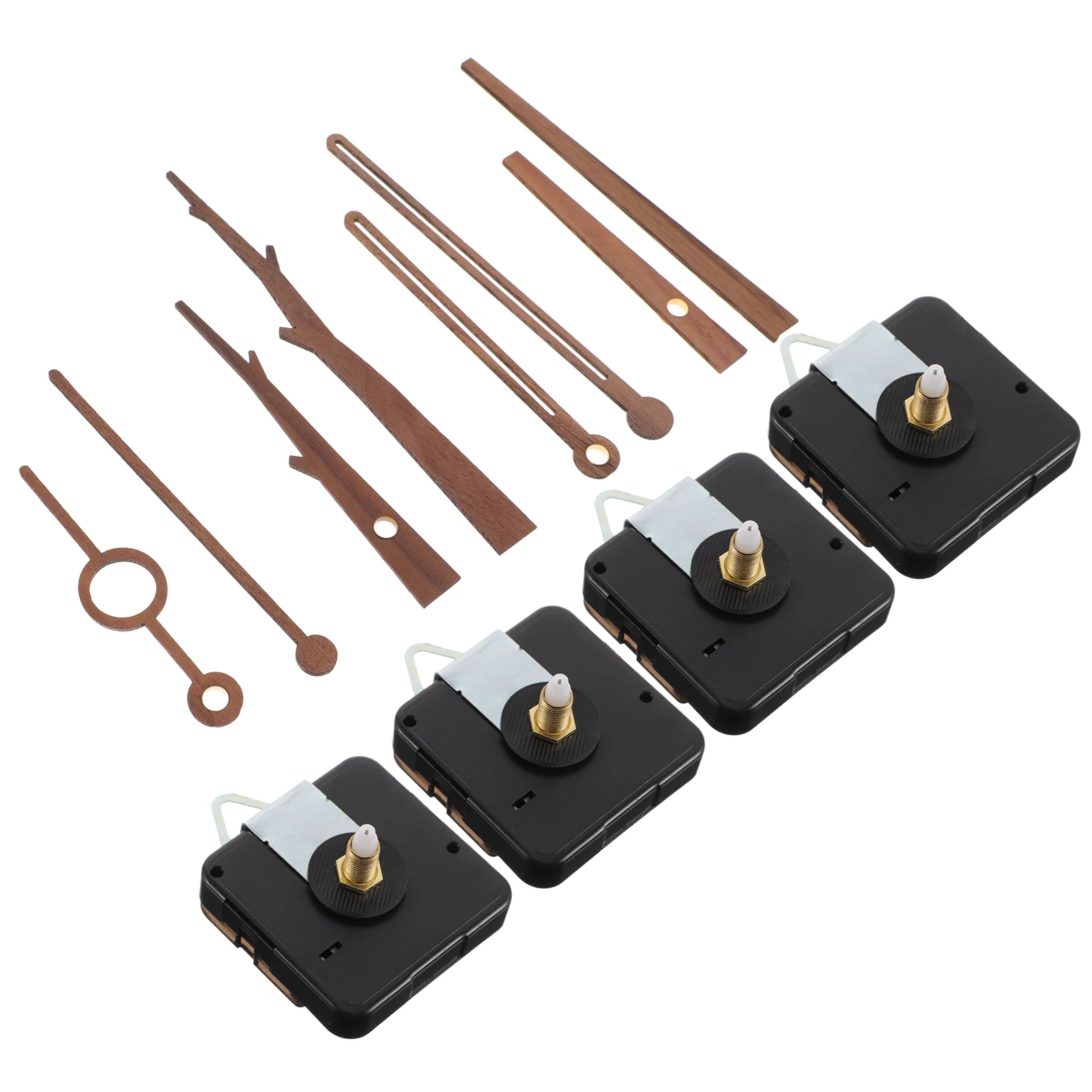 

4 set Movement Kit Mute Mechanism For Wall Repair Diy Replacement Silent Operation Clock Parts Easy Install Compatible With
