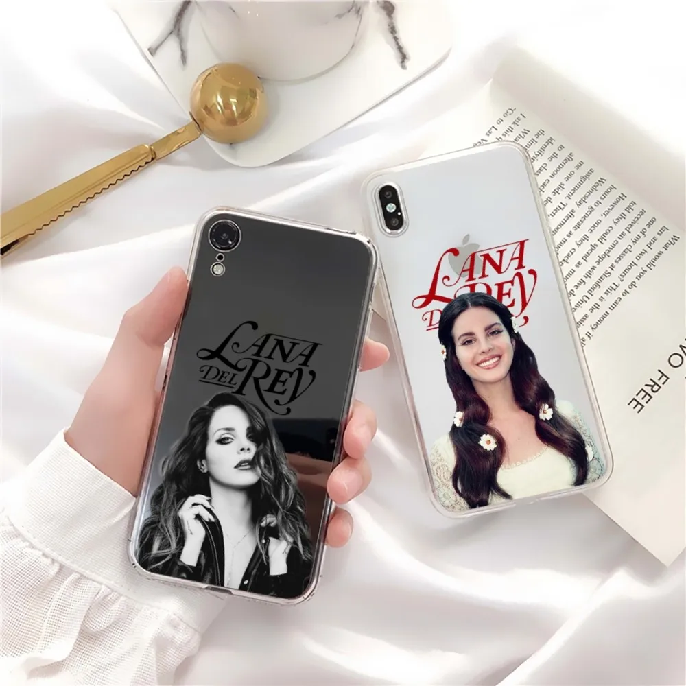 Singer L-Lana D-Del R-Rey Phone Case For iPhone 15 13 14 Pro Max XS XR 12 11 Pro 13 Mini 6 7 8 Plus Soft Clear Back Cover