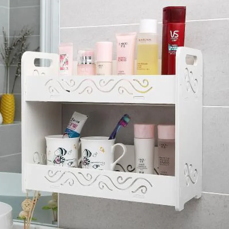 High Quality Waterproof Wooden Storage Box Dressing Table Cosmetic Storage Box Shelf Bathroom Storage Box Storage Box