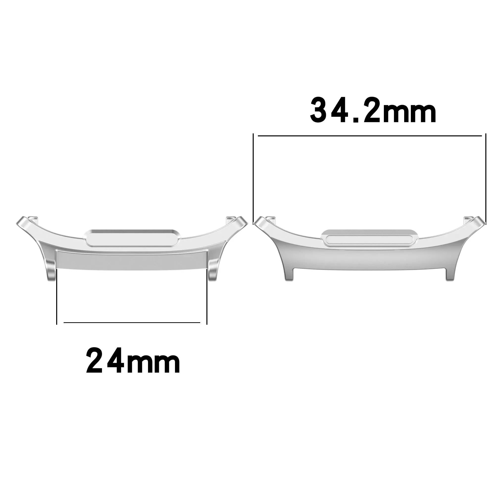 2 Stück Adapter für Samsung Galaxy Uhr 7 Ultra 47mm 22mm 24mm Metall Edelstahl Stecker Zubehör Galaxy Uhr 7 Ultra