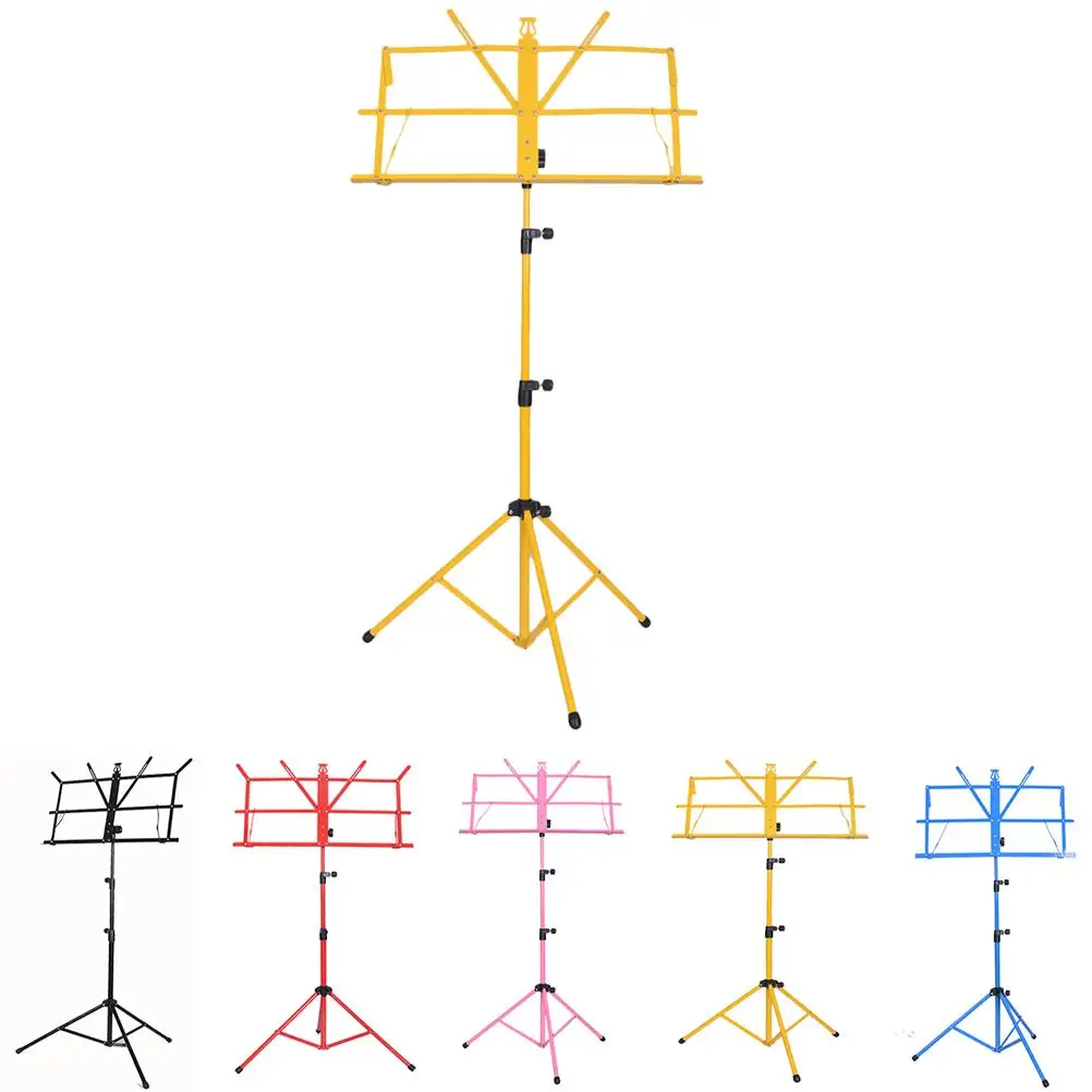 

Adjustable Song Stand Folding Music Tripod Holder Foldable Height for Performers