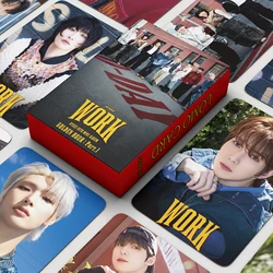 55Pcs/Set KPOP ATEEZ Babymonster Forever Work Boxed Summer Photocards Jongho Mingi Ruka ASA Fashion Lomo Cards Fans Collection