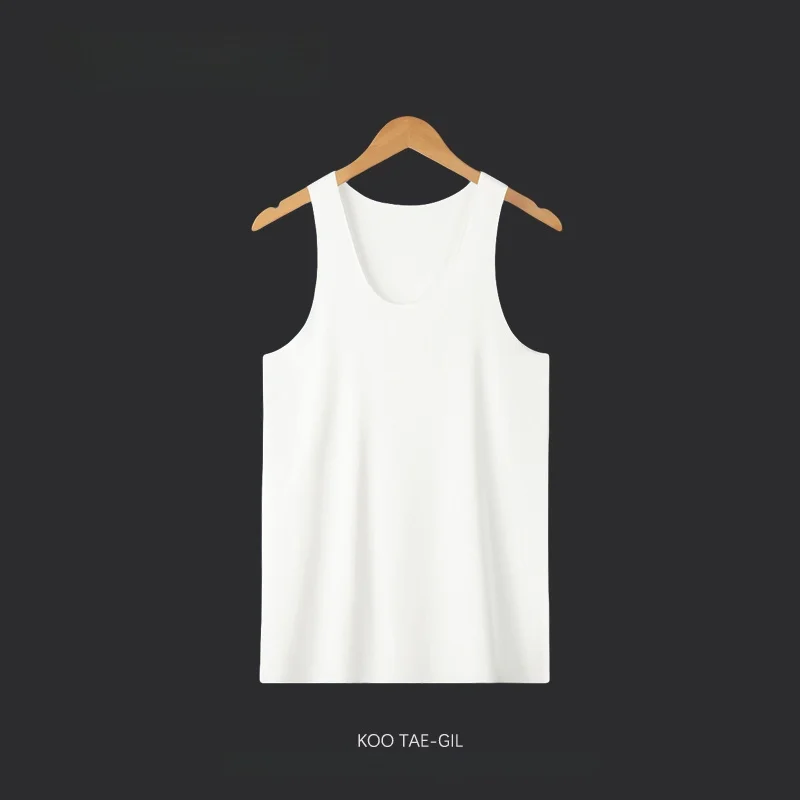 

Мужская майка-безрукавка из модала для фитнеса и повседневной носки летом: быстросохнущая, дышащая, комфортная, с круглым вырезом, влагоотводящая