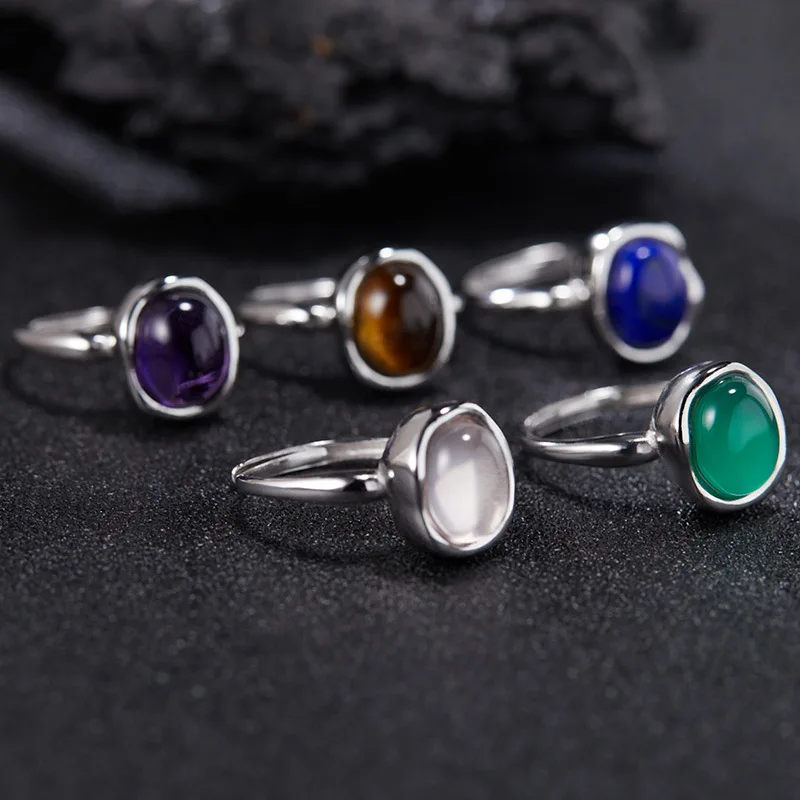 Thick SIlver Plated Jewelry Ring 8mm Color Plated Boutique Jewelry Ring Women Romantic Fashion Party Engagement Valentine's Gift