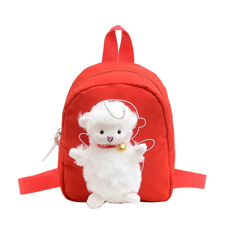 Mochila Escolar para niños y niñas, morral pequeño de cordero bonito, estilo Escolar