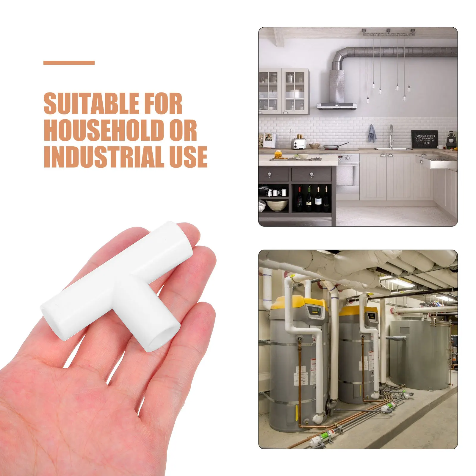 10 قطعة T-شكل المحملة موصلات 12 مللي متر تركيبات PVC لPraypen الجمعية موثوقة السلامة متعددة الوظائف تصميم PP تركيبات #6