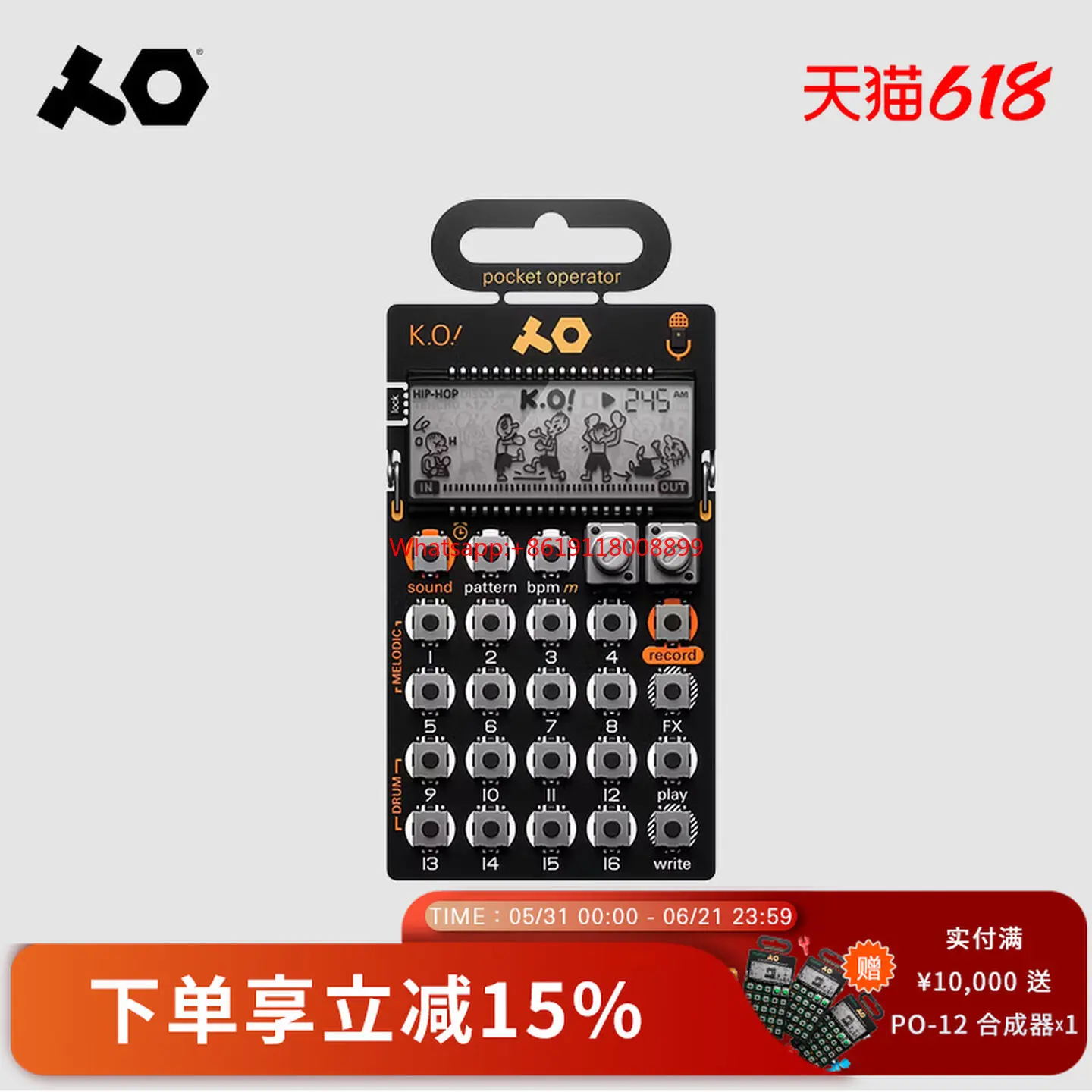 Pocket Synthesizer PO-33 K. O! Handy Sampler Sequencer