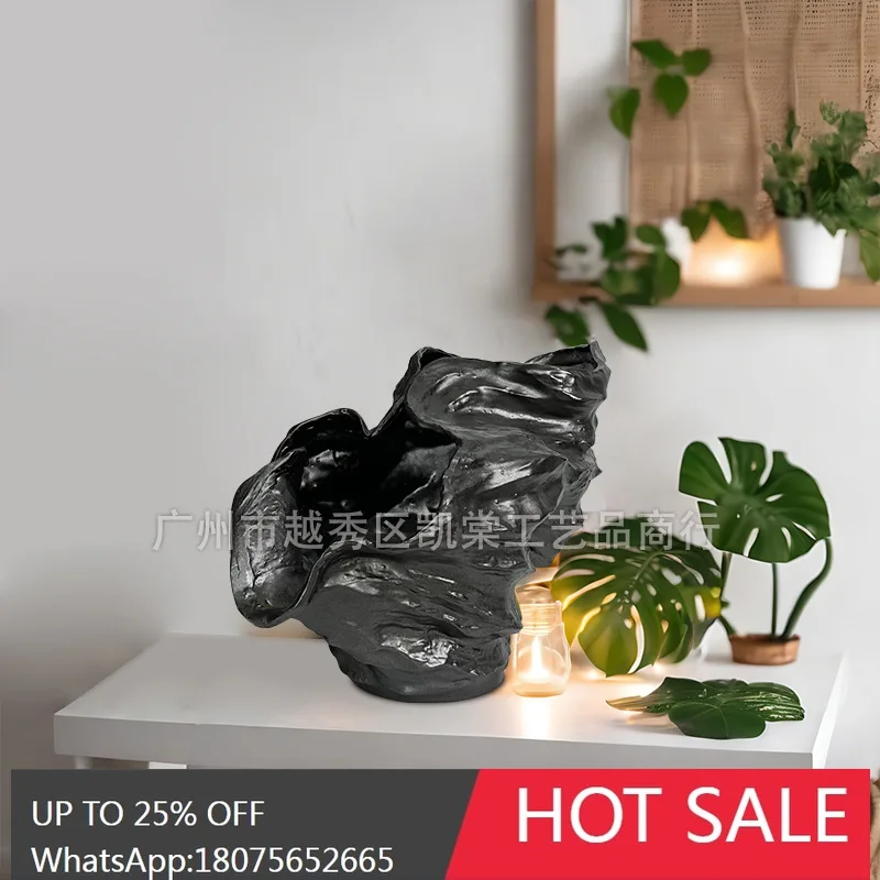 

MJY Wabi-Sabi Style Resin Flower Arrangement Ornament for Living Room TV Cabinet and Entrance Decoration