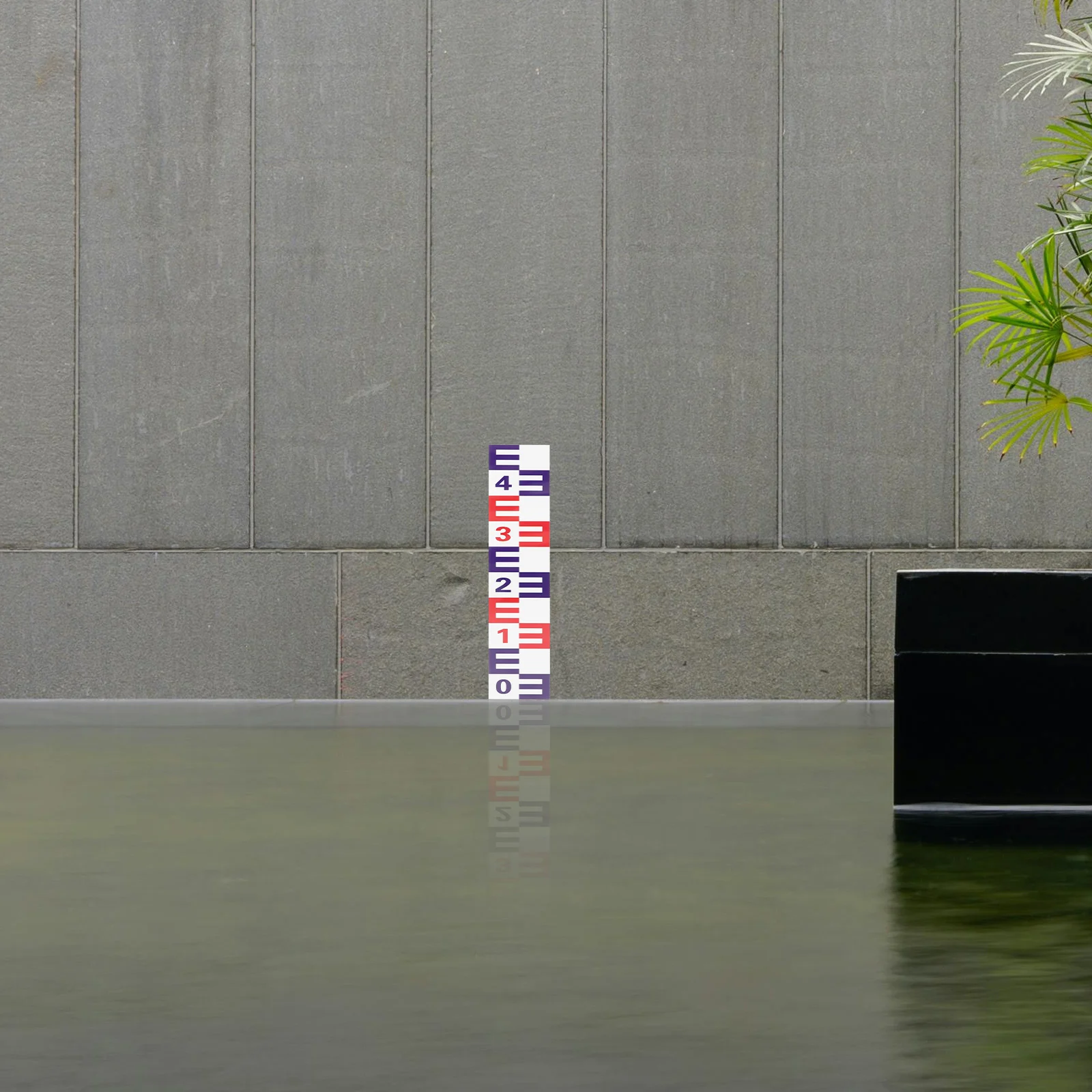 

Aluminum Plate Water Level Ruler 10x50cm Red Blue Reflective Anti Corrosion Self Adhesive Gauge for Pool Pond Measuring Tools