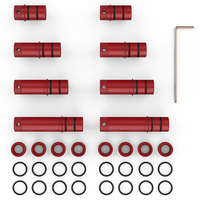 ENJOYWOOD 8PCS Non-Slip Aluminum MFT Table Workbench Bench Dogs Bench Dog Clamps Workbench Positioning Planing Stops