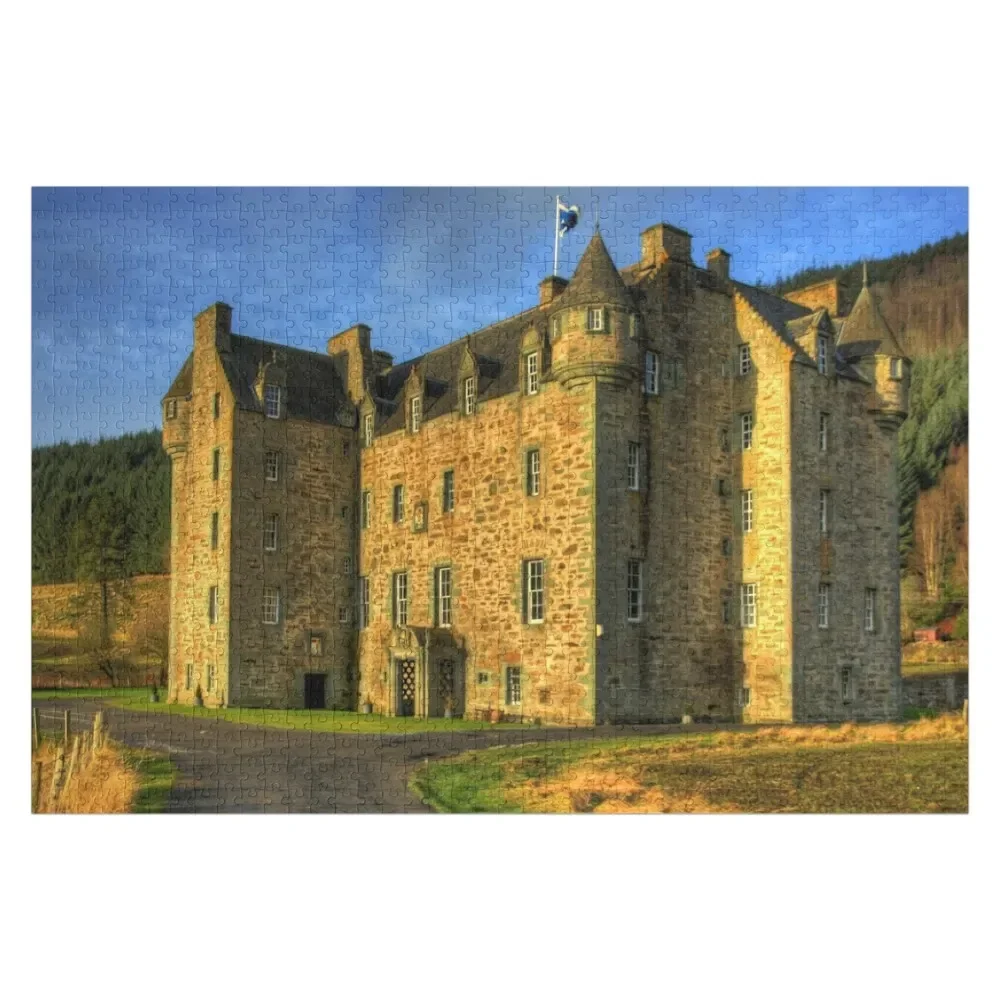 Menzies Castle Jigsaw Puzzle Personalized Gift Married Name Wooden Toy With Photo Puzzle