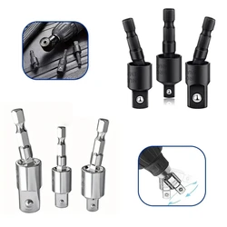 360°electric Drill Air Screwdriver Sleeve Universal Adapter Hexagonal Handle to Square Head Rotary Adapter Connect Rod Tool 3pcs