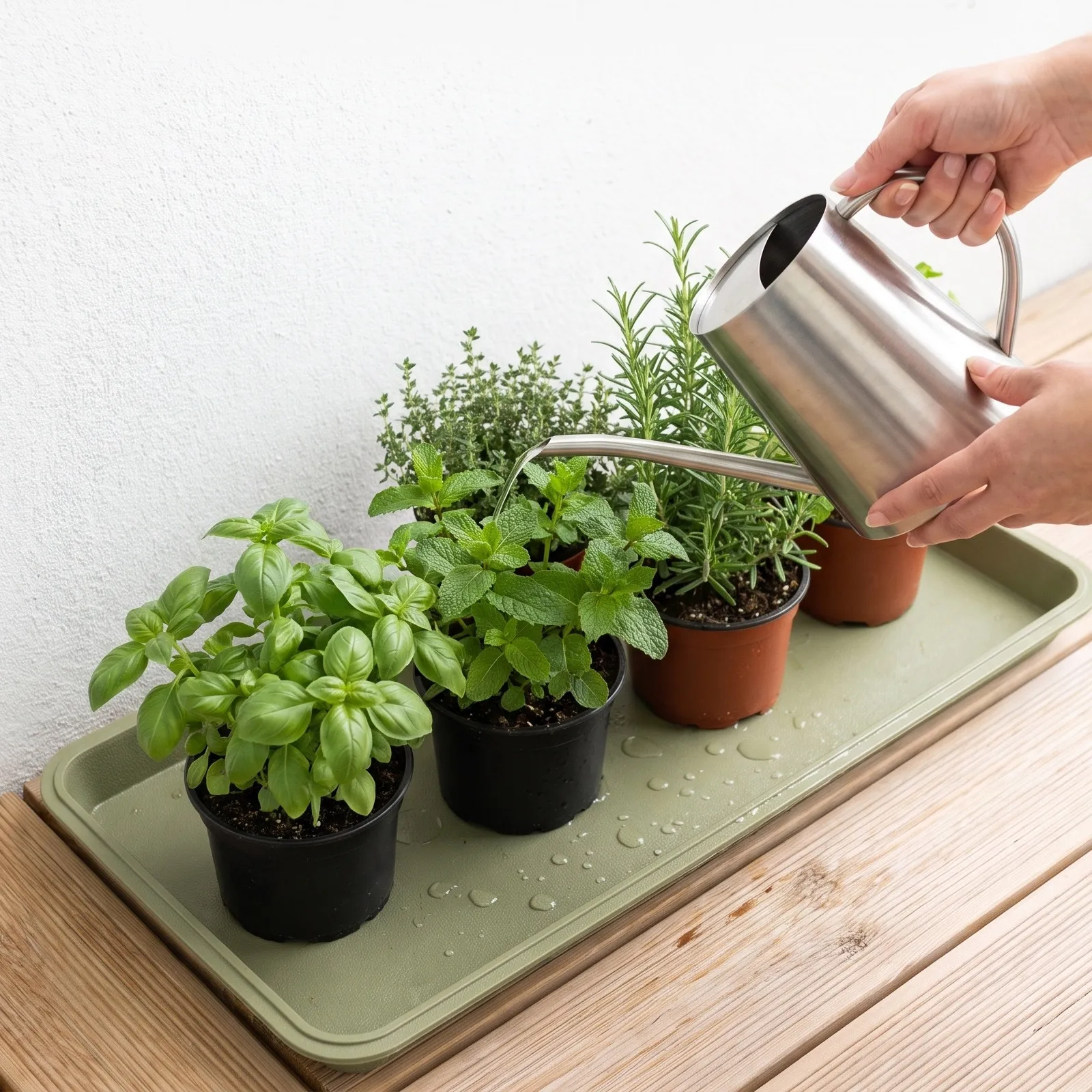 Rectangular Flower Pot Tray Plant Saucers for Indoors Bases Drip Trays Drainage Succulent Planter Nursery