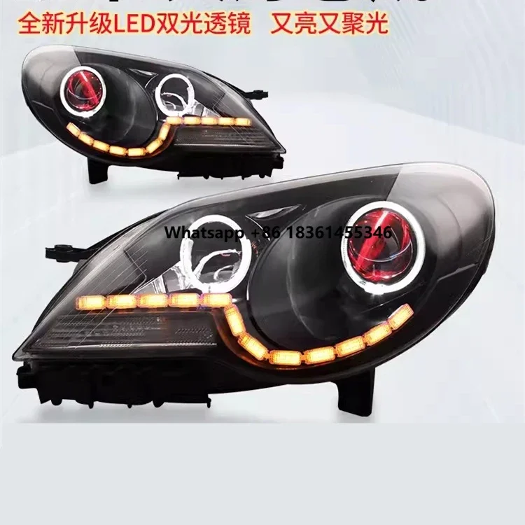 

Car LED Headlight Assembly DRL For 08-12 vw Bora Daytime Running Lamp 2pcs