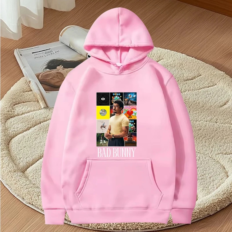 Bad bunny Albums Classic graphic hoodie 2025 men women fashion vintage Long sleeve Sweatshirt with print oversized hoodie unisex