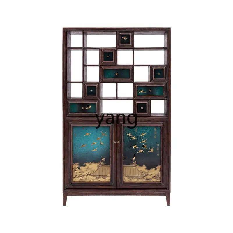 LH new Chinese walnut multi-treasure cabinet Zen Chinese tide surprise quiet wind old tea room furniture