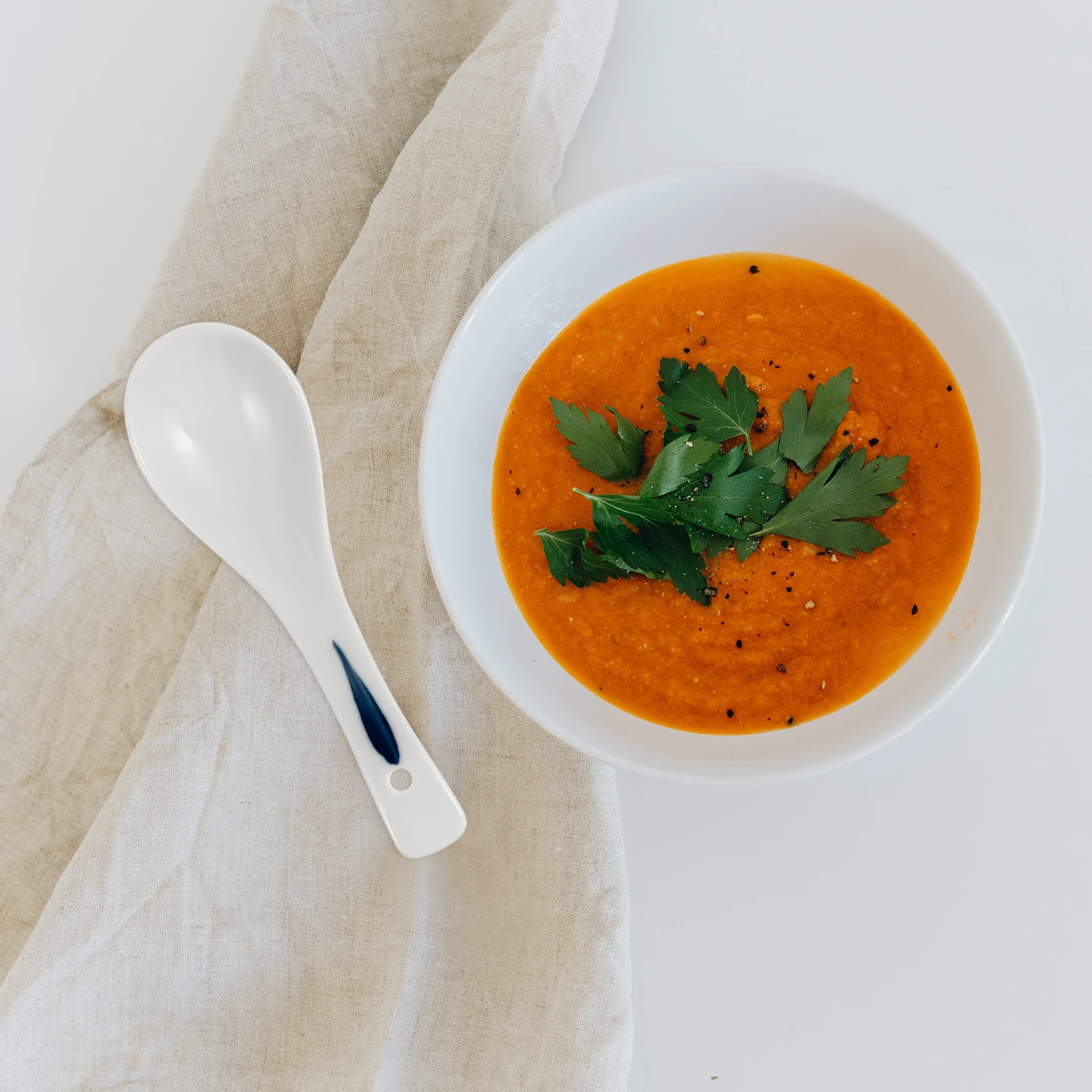 

6Pcs Ceramic Soup Spoons Premium Quality Retro Style Smooth Finish for Porridge Rice Dessert Soup Easy to Clean and Store